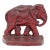Single Cast Iron Elephant Bookend Red Patina 1920's For Sale