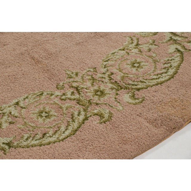 Hand-knotted in premium wool circa 1950-1959, this square 10x10 vintage French rug joins Rug & Kilim’s European...