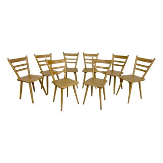 German Brutalist Bistro Chairs - Set of 8 For Sale