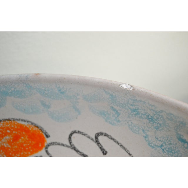 1965 Desimone Italy Hand-Painted Large Bowl For Sale - Image 11 of 11