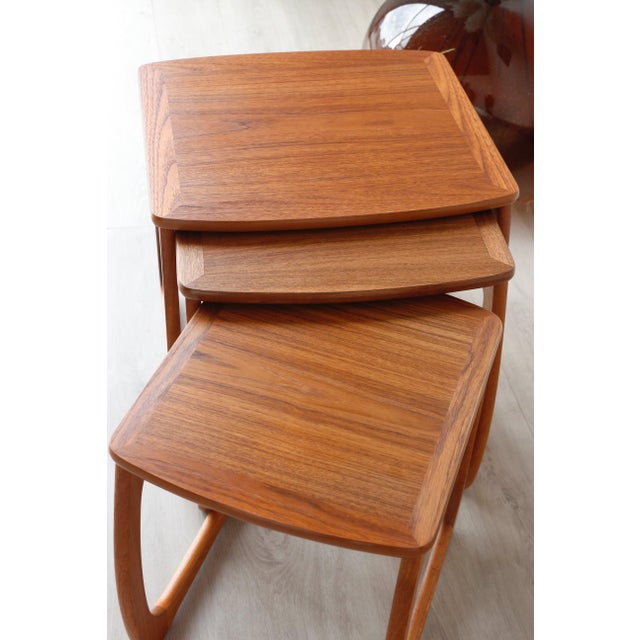 Vintage Teak Nesting Tables from Nathan, 1960s, Set of 3 For Sale - Image 9 of 18
