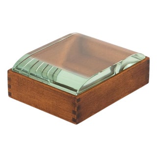 Mid-Century Box in Wood and Glass by Pietro Chiesa, Italy, 1950s For Sale