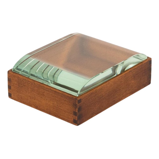 Mid-Century Box in Wood and Glass by Pietro Chiesa, Italy, 1950s For Sale