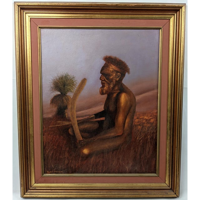 An evocative and beautifully executed original oil on canvas entitled "The Lonely Hunter" by Australian artist Alex...
