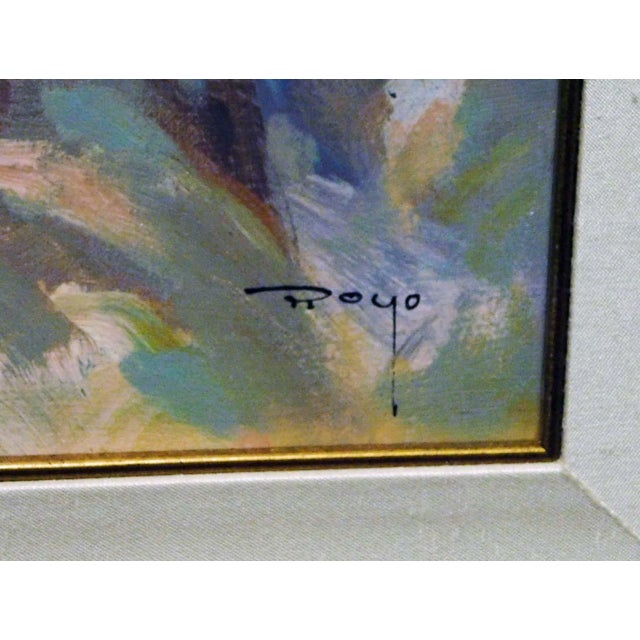 1990s Royo Sentimiento Signed Color Serigraph on Panel Custom Framed Submit an Offer For Sale - Image 5 of 6