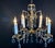 1960s Mid-Century Modern Spanish Brass Chandelier - 10 Lights For Sale - Image 4 of 9