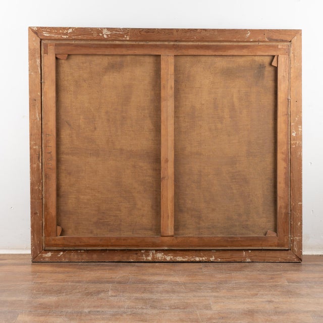 19th Century Spanish Oil on Canvas Barn Scene With Rooster and Chickens For Sale - Image 12 of 12