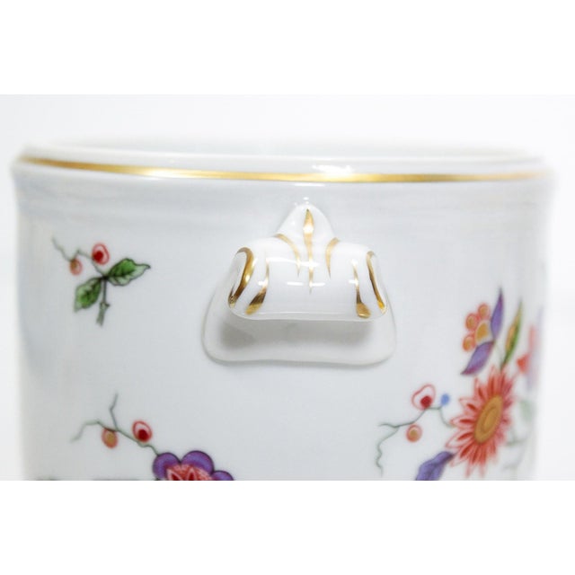 Richard Ginori Italian Oriente Floral Cachepot Planter For Sale - Image 6 of 7