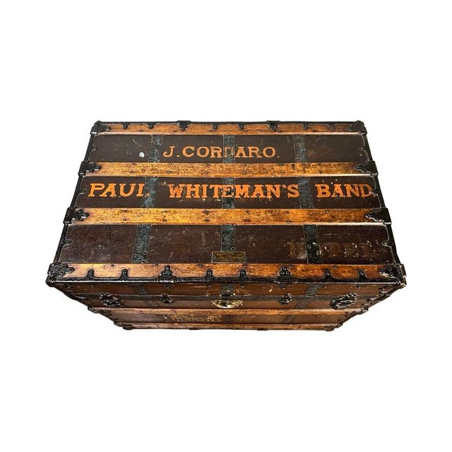 C.A. Taylor Touring Trunk of John B. Cordaro, Paul Whiteman Orchestra Reed Player, C. 1930s For Sale - Image 10 of 11