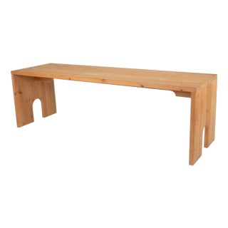 the Mobili Nella Valle Series Dining Table by Mario Ceroli for Poltronova, 1970 For Sale