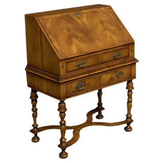 Antique William and Mary Style Walnut Secretaire For Sale