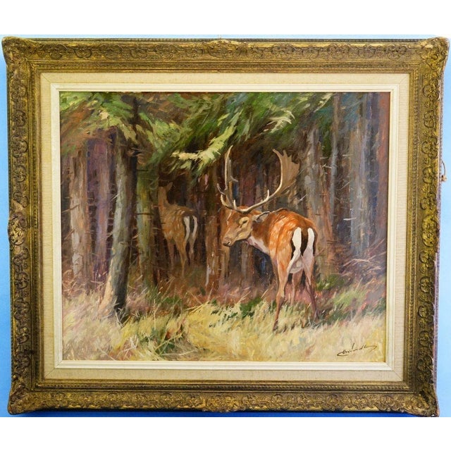 Ewind, Animal Composition, 1890s, Oil Painting on Masonite, Framed For Sale - Image 13 of 13