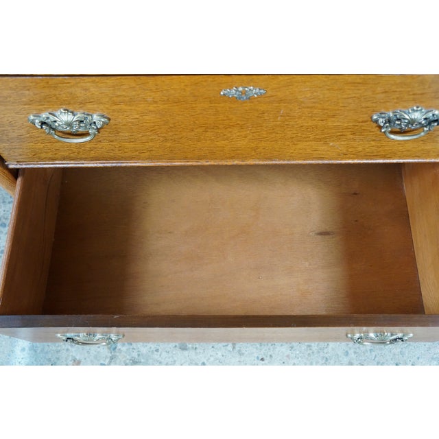 1990s Lexington Victorian Sampler Collection Oak 391-307 Door Chest Tall Dresser 52" For Sale - Image 9 of 18