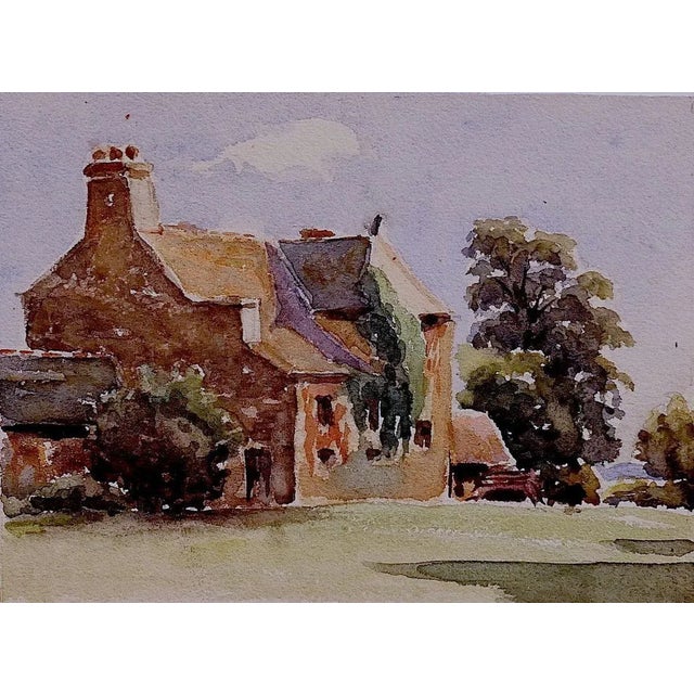 Unknown - Village House - Original Ink and Watercolor - 1890s For Sale - Image 3 of 3