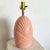 Illuminate your space with the unique and stylish Postmodern Sculpted Coral Pink Scalloped Table Lamp. This lamp features...