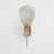Italian Murano Iridescent Glass and Brass Wall Sconces, 1990, Set of 2 For Sale - Image 4 of 10