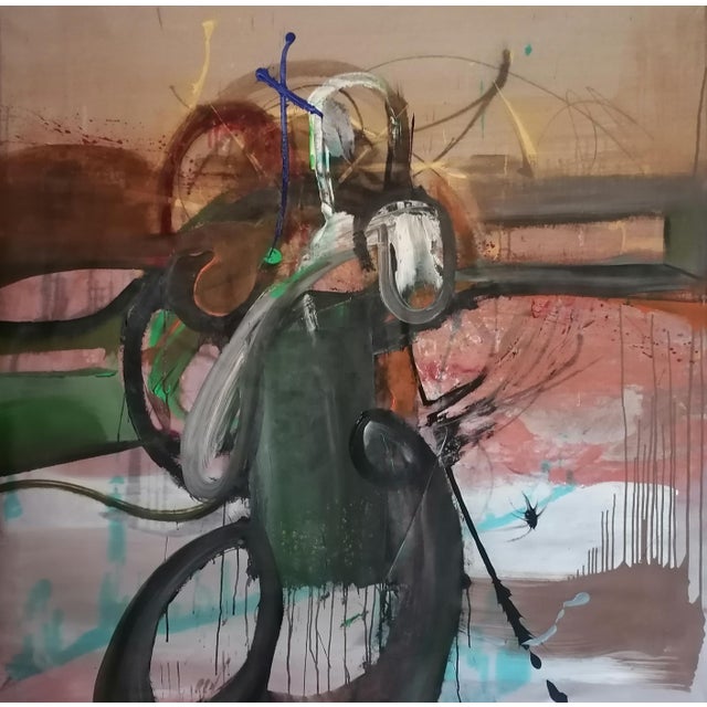 Stefano Mazzolini, Cecenius, 2022, Acrylic & Oil on Canvas For Sale - Image 11 of 17