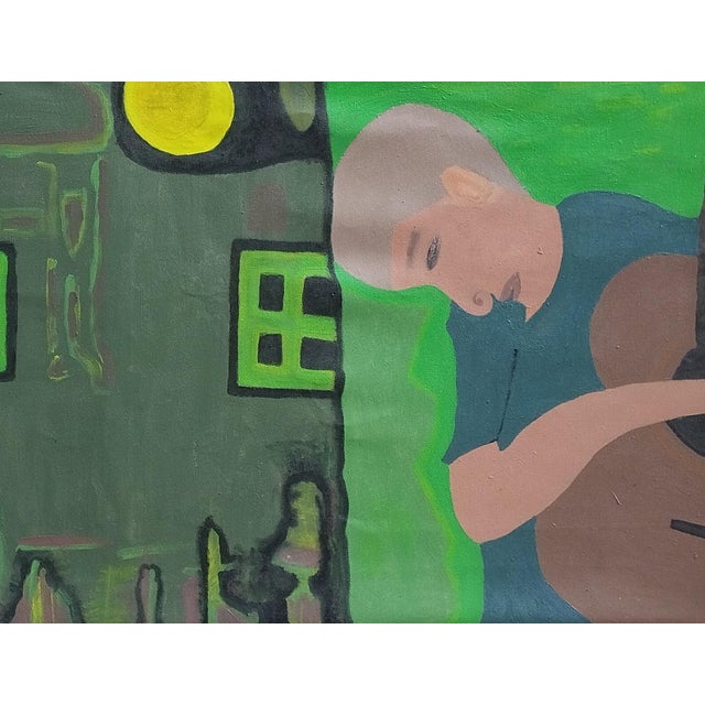 Abstract "Communication With the Unknown", Acrylic on Canvas Painting by David Akolo For Sale - Image 3 of 4