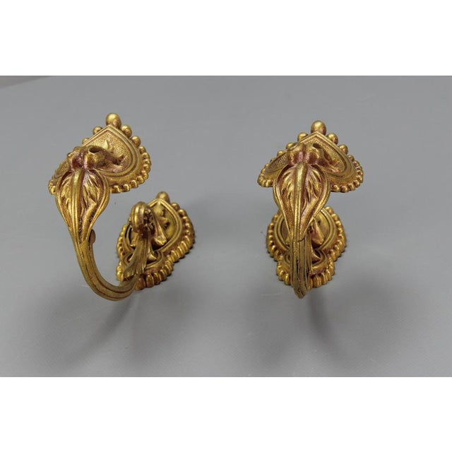 Early 20th Century French Bronze Curtain Tiebacks, 1890s, Set of 2 For Sale - Image 13 of 18
