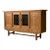 1960s Danish Carved Oak Brutalist Wood Sideboard For Sale