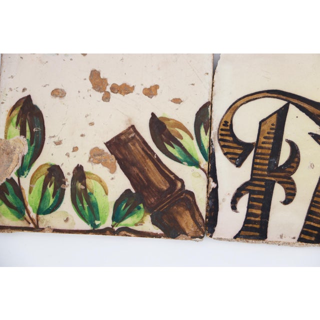 18th Century Set of Three Baroque Tiles, Portuguese For Sale - Image 9 of 14
