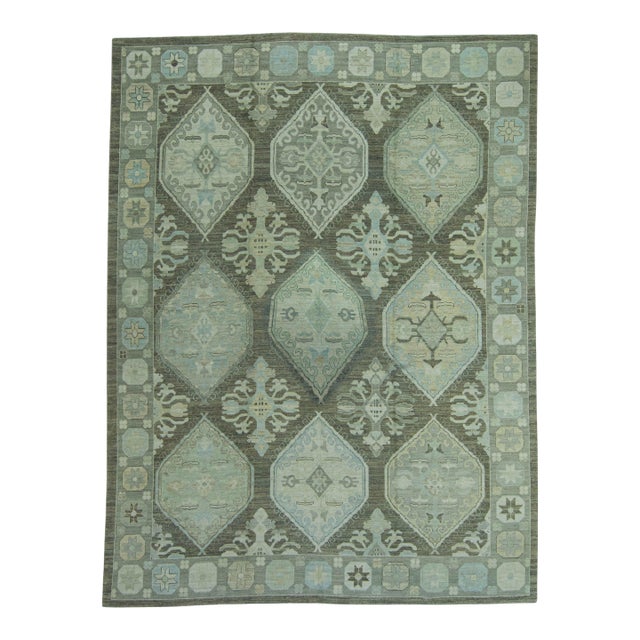 Turkish Oushak Rug 12'2" x 16'1" #8386 For Sale