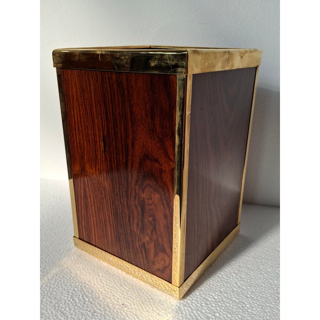 Vintage Umbrella Stand in Briar Wood with Gilt Finishes, 1990s For Sale - Image 3 of 7