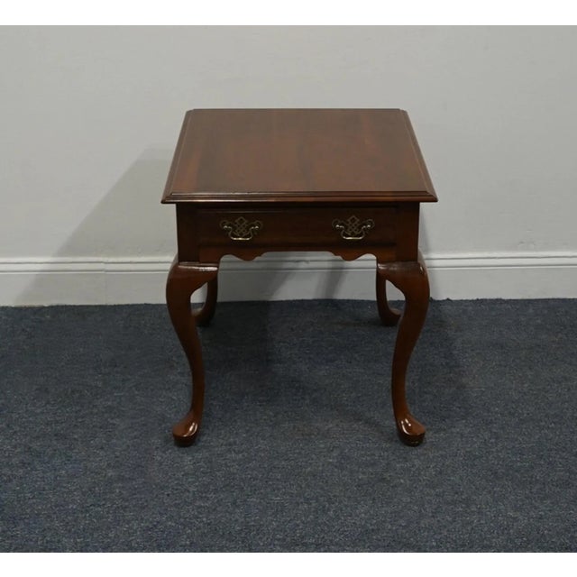 English Knob Creek Solid Cherry Traditional Style 22" Accent End Table 31-8109 For Sale - Image 3 of 12