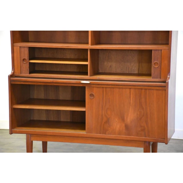 Johannes Sorth Danish Modern Teak Server Bar Credenza For Sale In Boston - Image 6 of 10