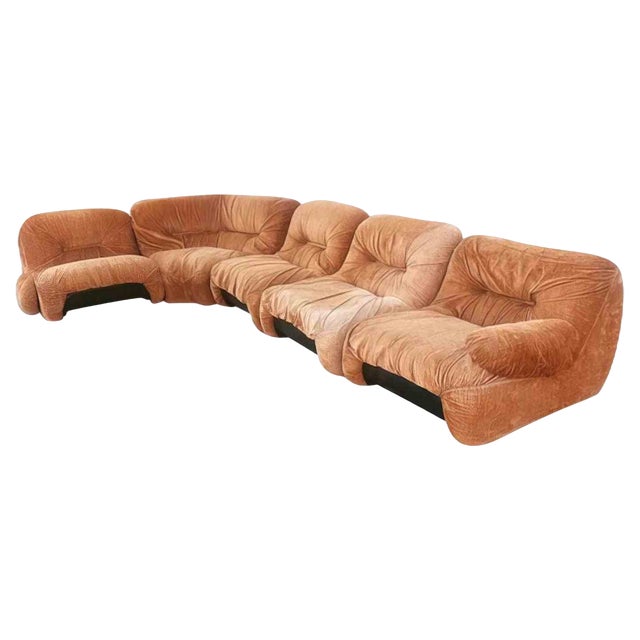 Malù Modular Sofa by Diego Mattu, Italy, 1960s, Set of 5 For Sale