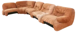 Malù Modular Sofa by Diego Mattu, Italy, 1960s, Set of 5