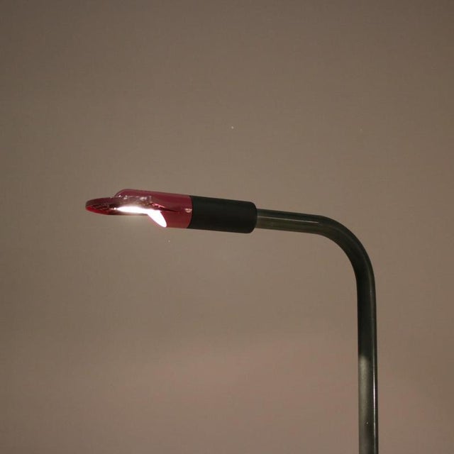 Black Italian Floor Lamp by Hans Von Klier for Bilumen, 1980s For Sale - Image 8 of 13