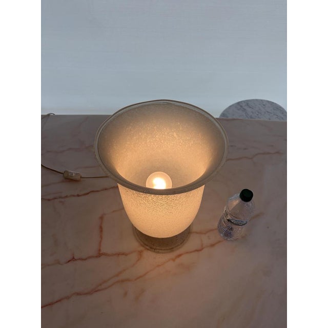 Glass Scavo Glass Table Lamp attributed to Venini, 1930s For Sale - Image 7 of 15