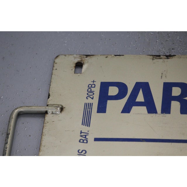 Vintage Metal Enamel Sign from Deauville Paris, 1970s For Sale - Image 18 of 18