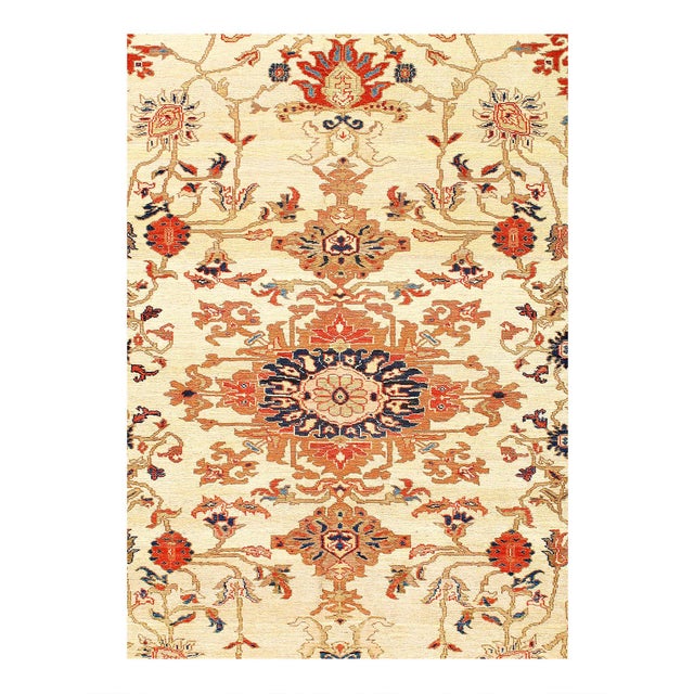 This rug features Ivory / Black colored, knot technique, and is 100% hand knotted. 100% fine wool. This rug has a dense,...