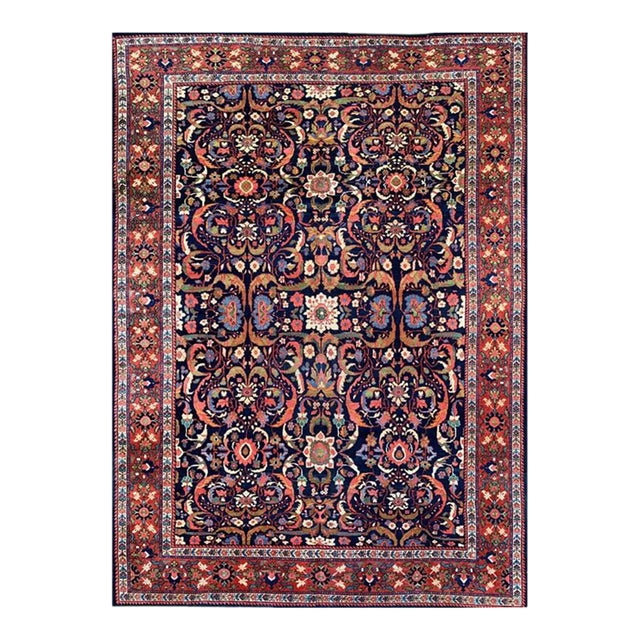 1930s Old Persian Mahal Area Rug 9’0″ X 12’0″ For Sale