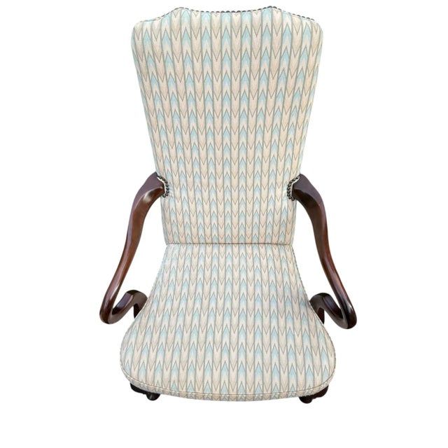 Late 20th Century Kimball Queen Anne Gooseneck Side Chair - A Pair For Sale In Indianapolis - Image 6 of 13