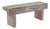 Indian Carved Front Rustic Teakwood Bench For Sale