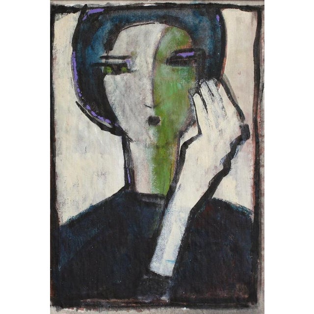 Hidden portraits xxix', acrylic on canvas mounted on board, florentine school (circa 1980s-90s). This gallery has acquired...