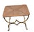 Antique Italian Regency Foot Stool Bench Gold Gilt Wrought Iron Rush Seat For Sale - Image 12 of 12
