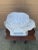 Wood A Palm Beach Icon | White Wicker Elephant Drinks Table, 1970s For Sale - Image 7 of 12