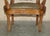 Late 19th Century Antique Napoleon III Bergere Armchairs and Matching Table, 1890, Set of 3 For Sale - Image 5 of 18