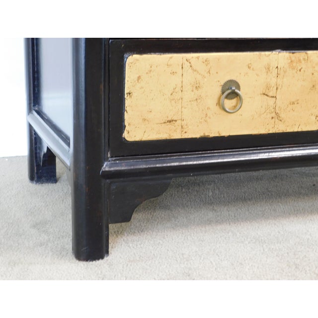 Asian Style Black And Gold Apothecary Cabinet Chest Chairish