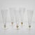 Hexagonal Flutes with Gold Inserts by Cenedese, Set of 5 For Sale - Image 16 of 18