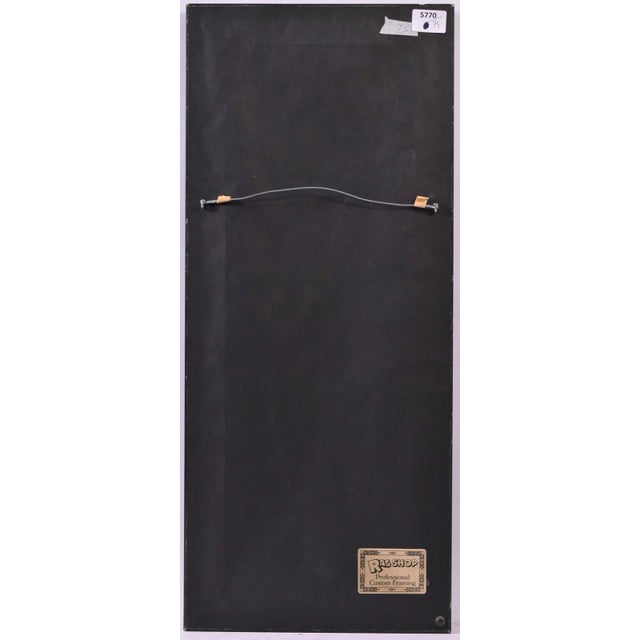 1970s Vintage George Schwacha Oil / Board Winter Wood Landscape Expressionism Painting For Sale - Image 5 of 5