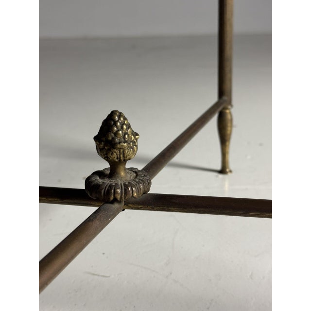 Brass Side Table in the style of Maison Bagues For Sale - Image 11 of 14