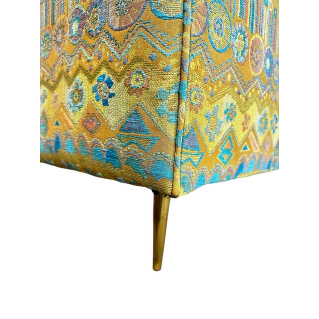 Boris Kroll Sofa on Brass Legs, 1960 For Sale In Chicago - Image 6 of 7