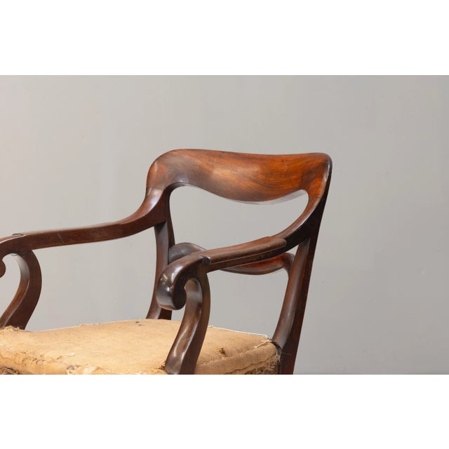 Mahogany Armchair, United Kingdom, 1870s For Sale - Image 4 of 8