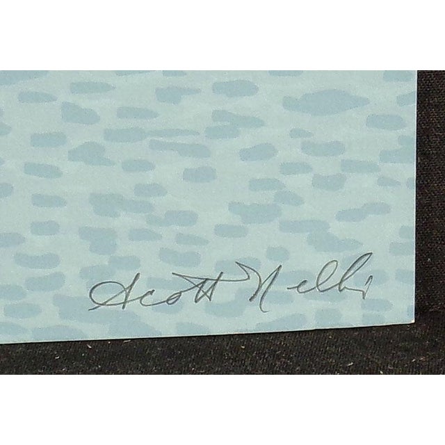 1980s Scott Nellis "Teal Basin I, Ii, Iii" Triptych of 3 Signed & #Ed Art Serigraphs For Sale - Image 5 of 10