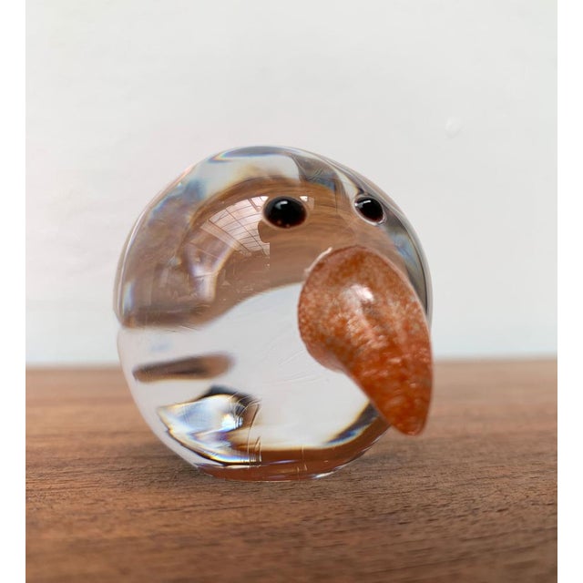 Vintage Italian Handmade Glass Bird from Collevilca, Italy For Sale - Image 4 of 15